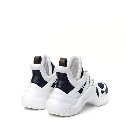 Louis Vuitton Calfskin Technical Nylon LV Archlight Sneakers 41 Marine 7 of 16