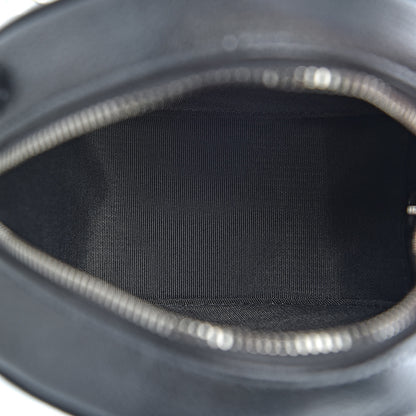 Chanel Goatskin Camellia Quilted Round Clutch With Chain Grey 5 of 10