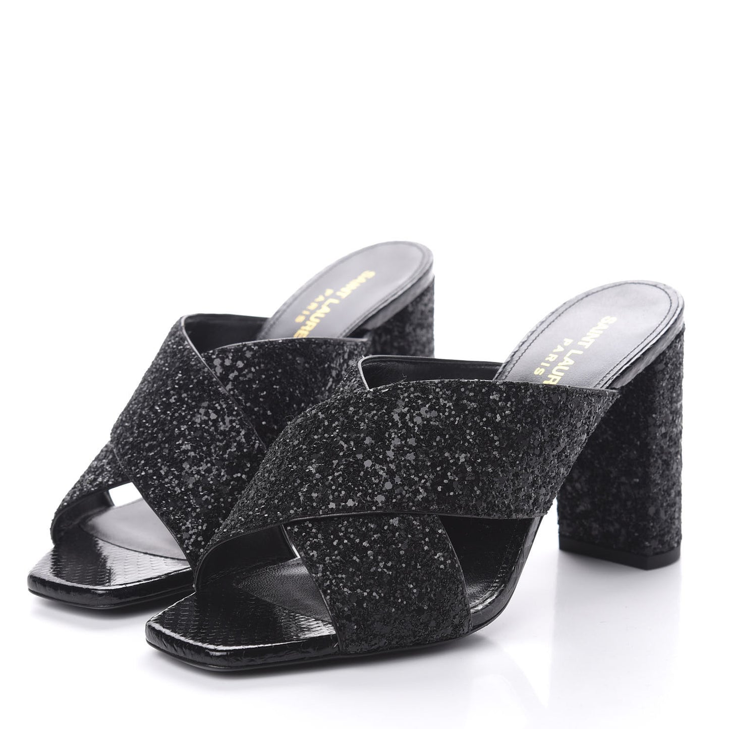 Glitter LouLou 95 Mules 37.5 Black