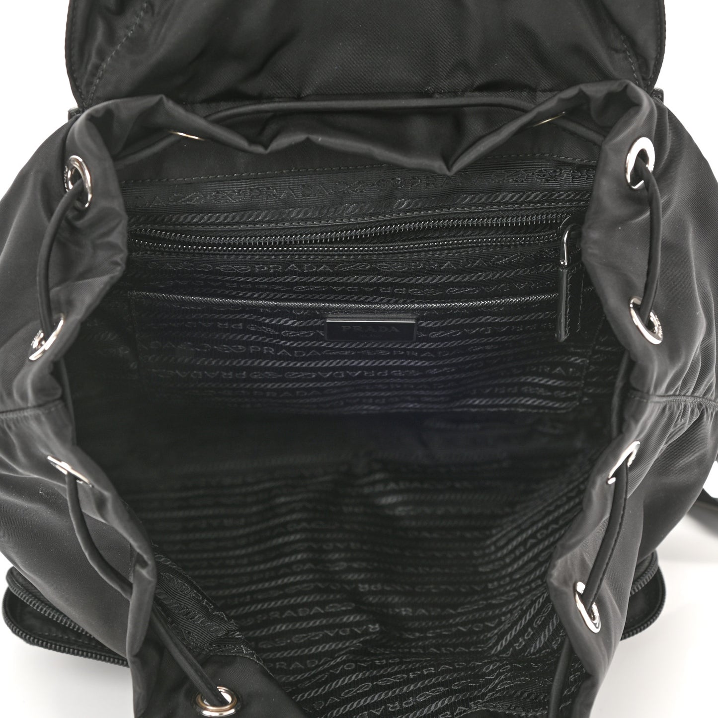 Nylon Vela Large Backpack Black