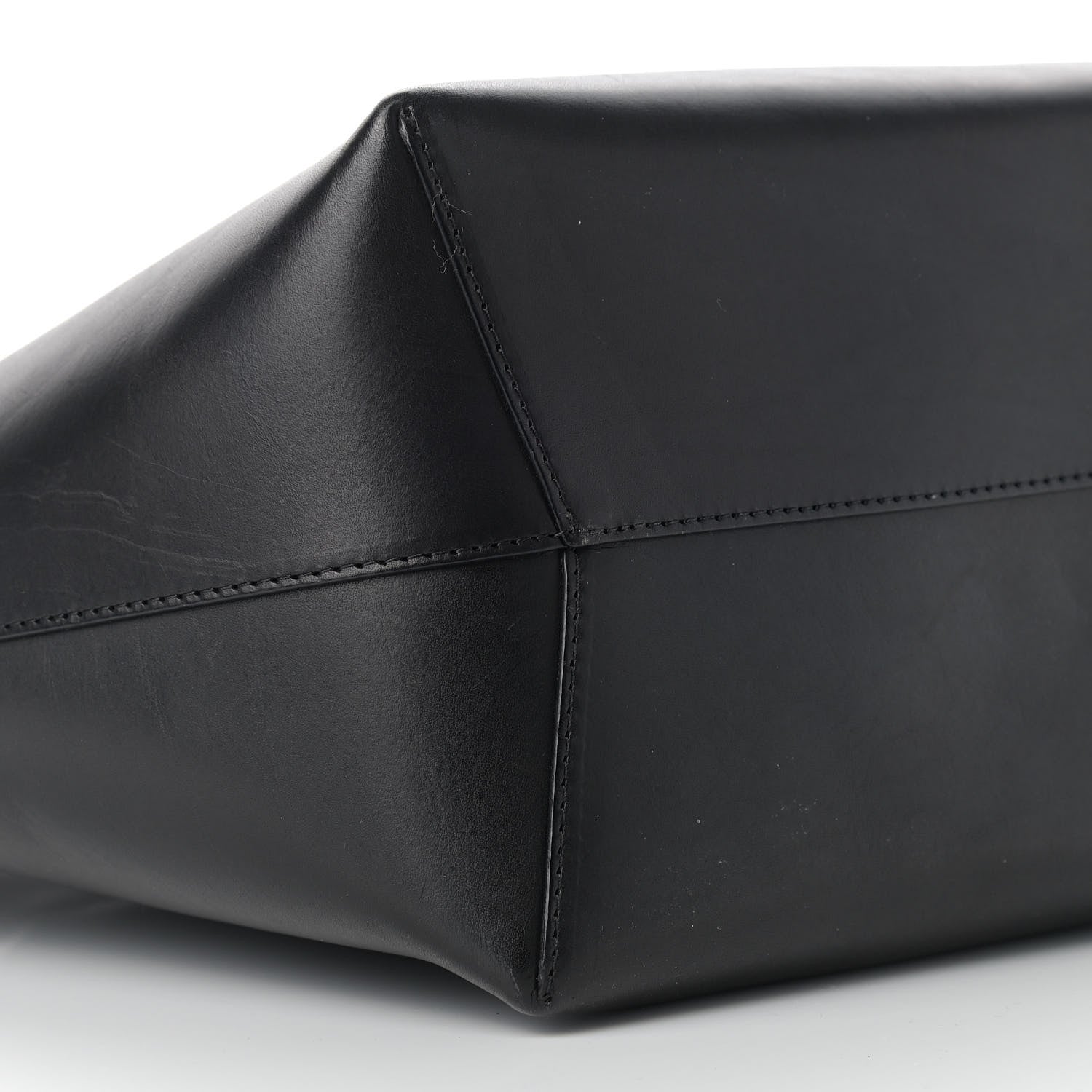 Mansur Gavriel Vegetable Tanned Calfskin Bucket Bag Black Flamma 9 of 15
