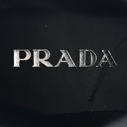 Prada Spazzolato Metal Triangle Logo 50mm Chelsea Boots 38 Black 7 of 12