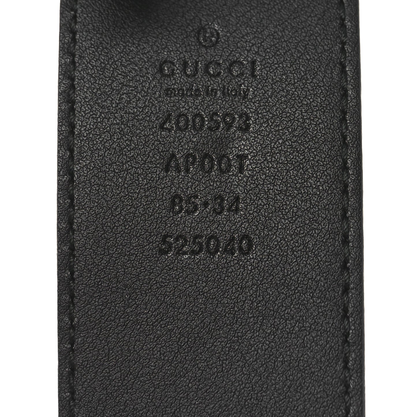 Calfskin Double G 40mm Belt 85 34 Black