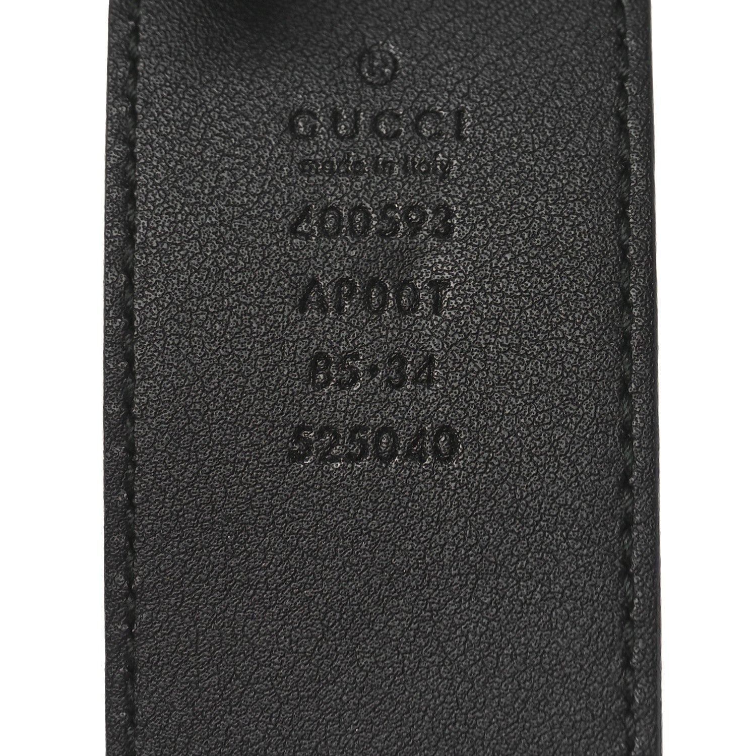 Gucci Calfskin Double G 40mm Belt 85 34 Black 3 of 5
