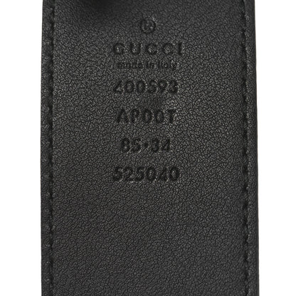 Gucci Calfskin Double G 40mm Belt 85 34 Black 3 of 5