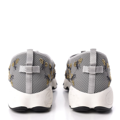 Christian Dior Technical Canvas Embellished Dior Fusion Sneakers 39 Grey 6 of 11