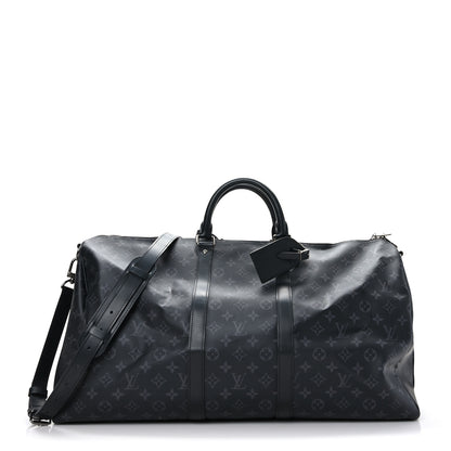 Louis Vuitton Monogram Eclipse Keepall Bandouliere 55 1 of 11