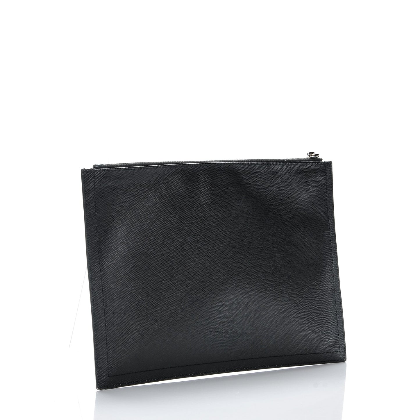 Textured Coated Canvas Favelas Medium Antigona Pouch Black