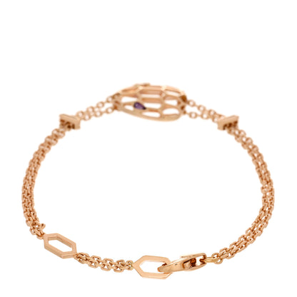 Bulgari 18K Rose Gold Amethyst Serpenti Seduttori Bracelet SM 2 of 3