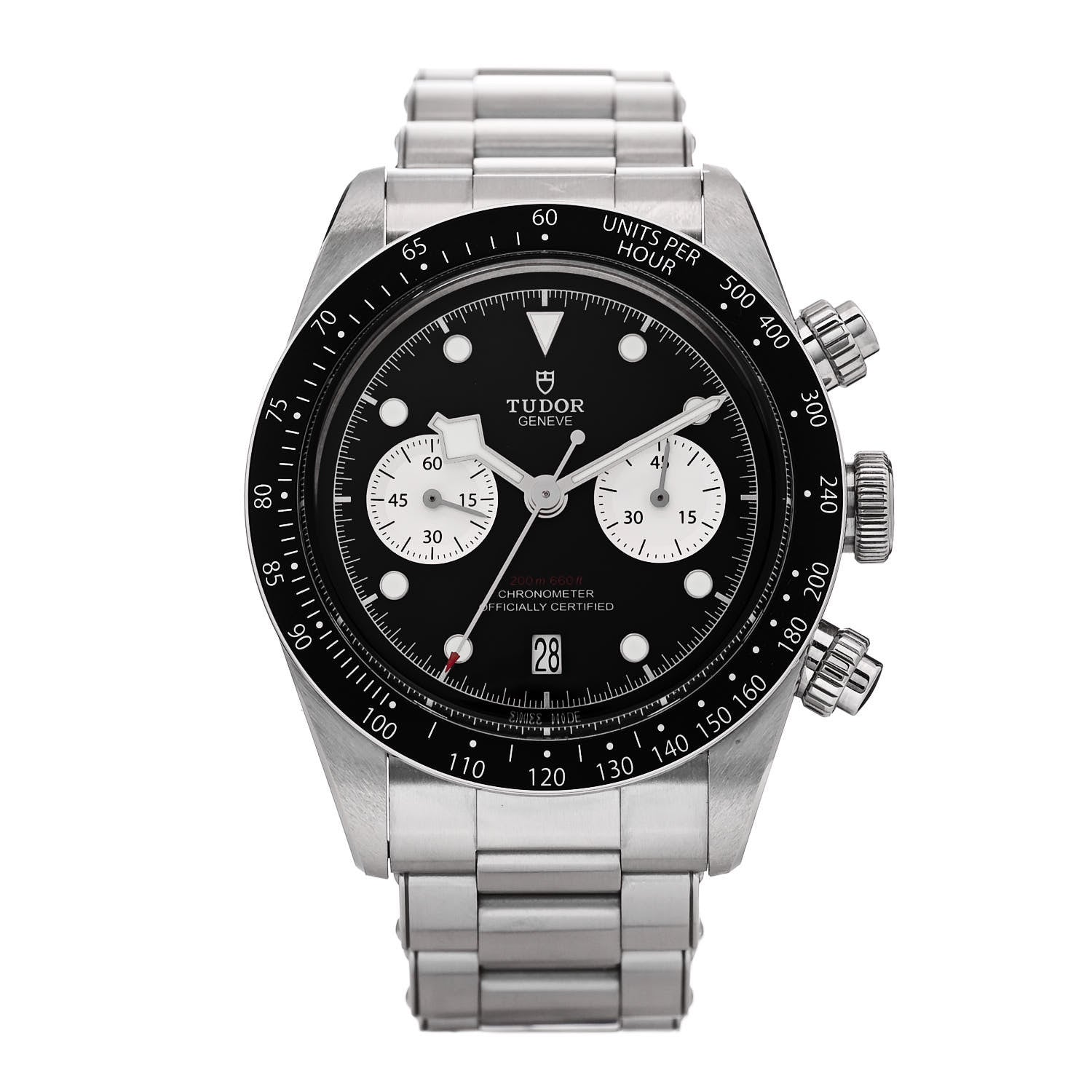 TUDOR Stainless Steel 41mm Black Bay Chronograph Reverse Panda Automatic Watch Black 79360N 1 of 5