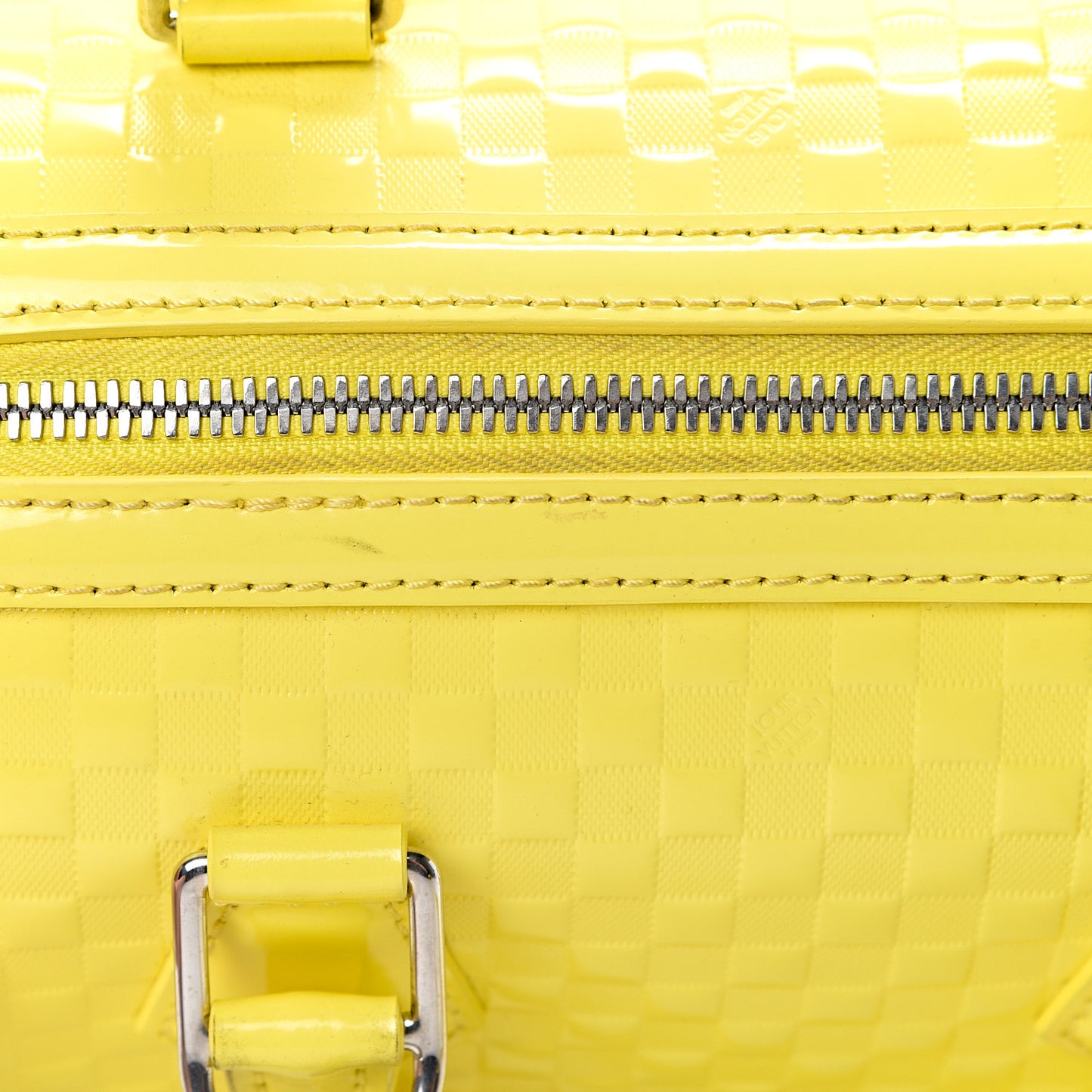 Damier Facette Speedy Cube PM Yellow