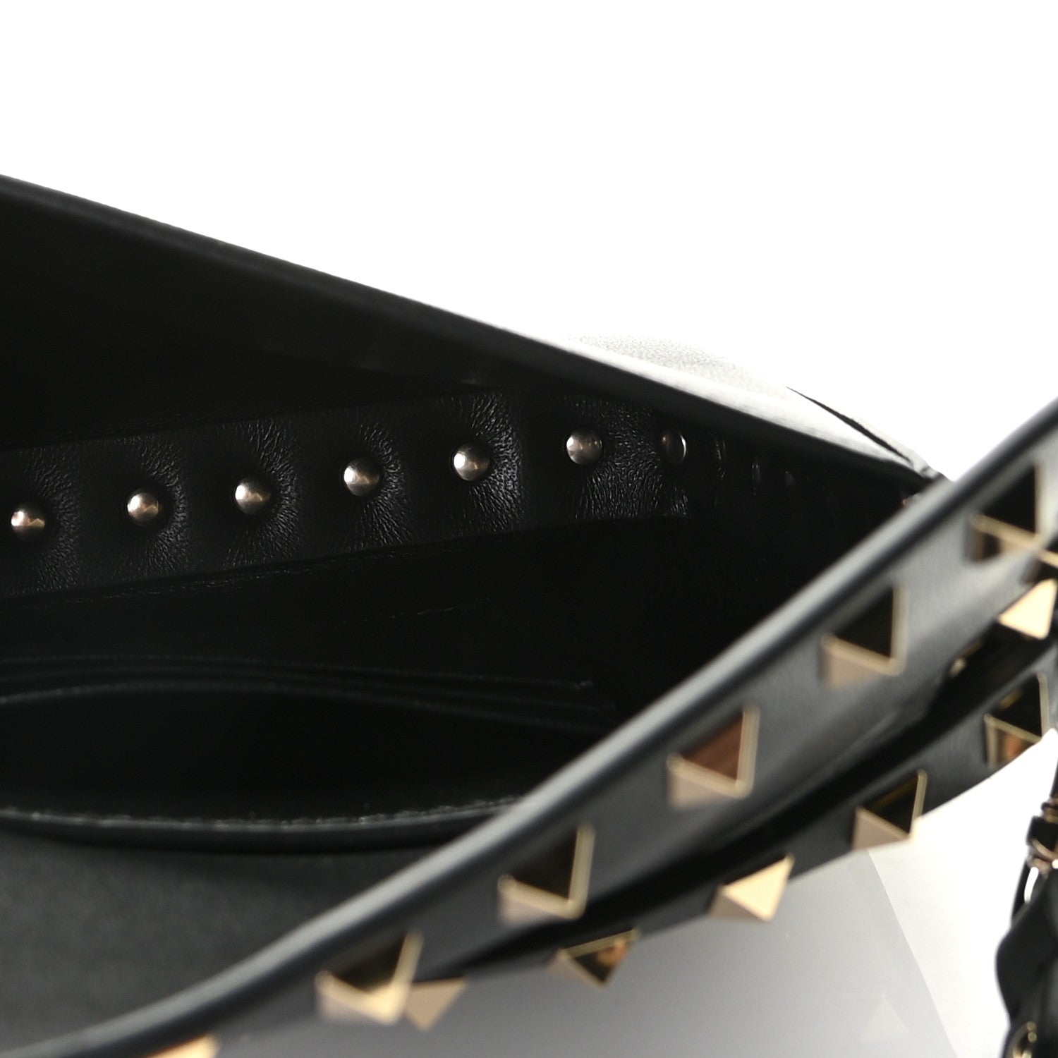 Valentino Garavani Vitello Rockstud Crossbody Pouch Black 6 of 12
