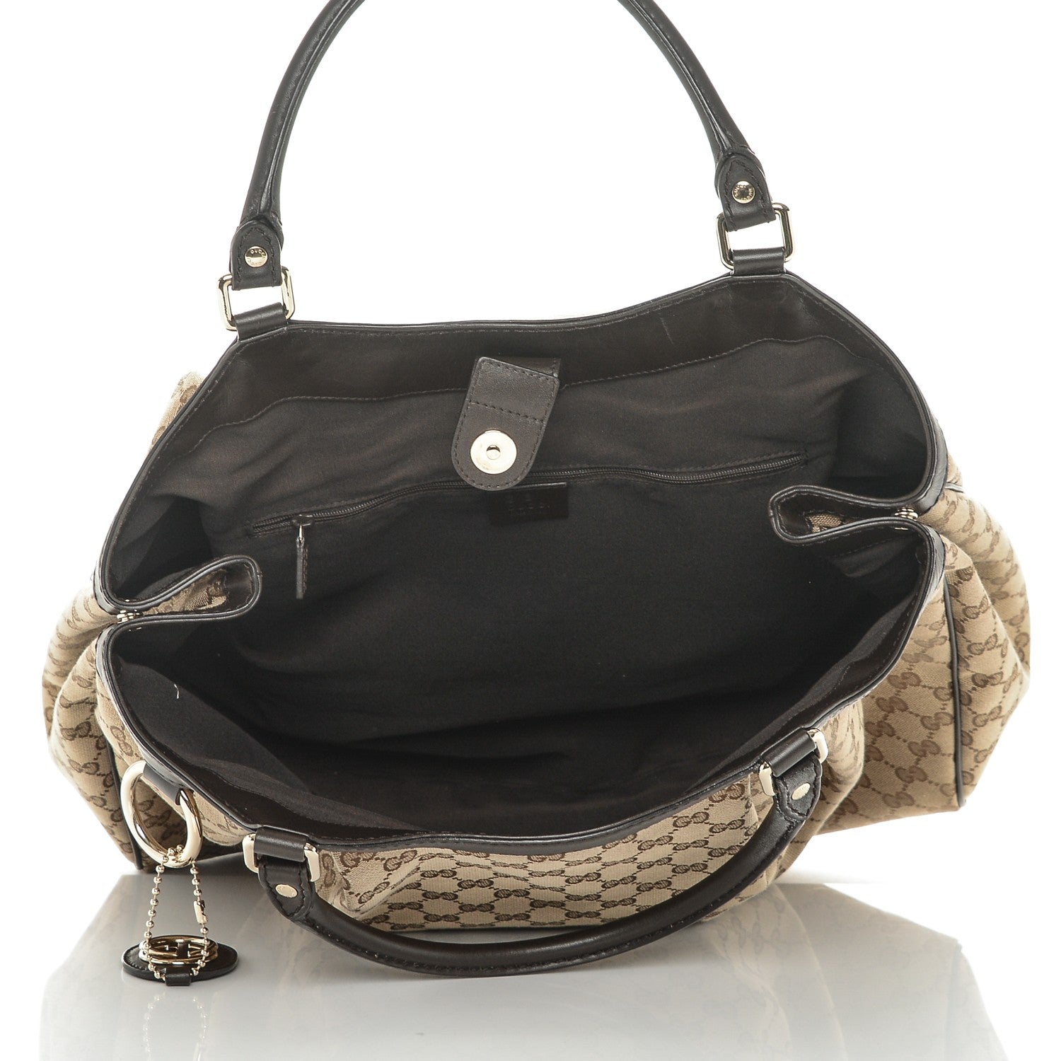 Gucci Monogram Large Sukey Tote Dark Brown 5 of 7