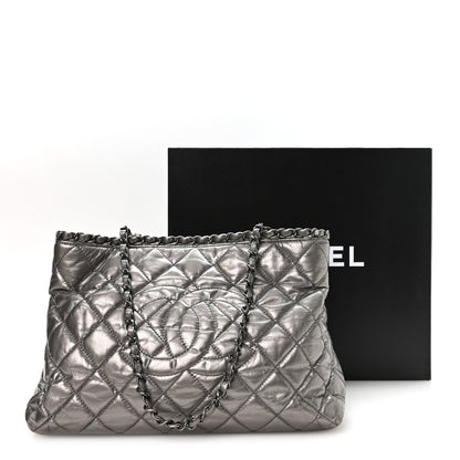 Chanel Metallic Calfskin Small Chain Me Tote Silver 11 of 11