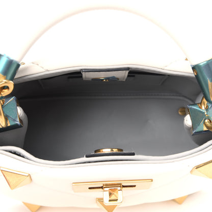 Valentino Garavani Nappa Mini Roman Stud The Handle Bag Ivory 4 of 4