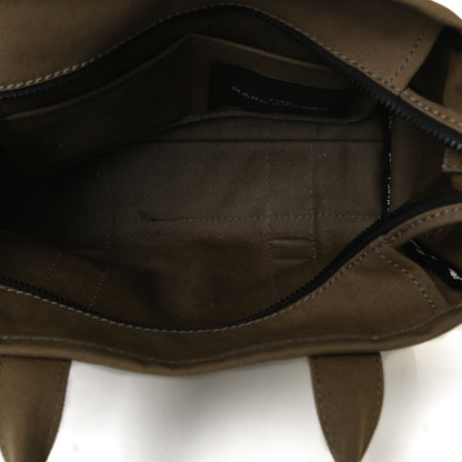 Marc Jacobs Cotton Canvas Medium The Traveler Tote Bag Slate Green 6 of 13