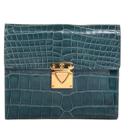 Louis Vuitton Alligator Koala Wallet Blue 1 of 8
