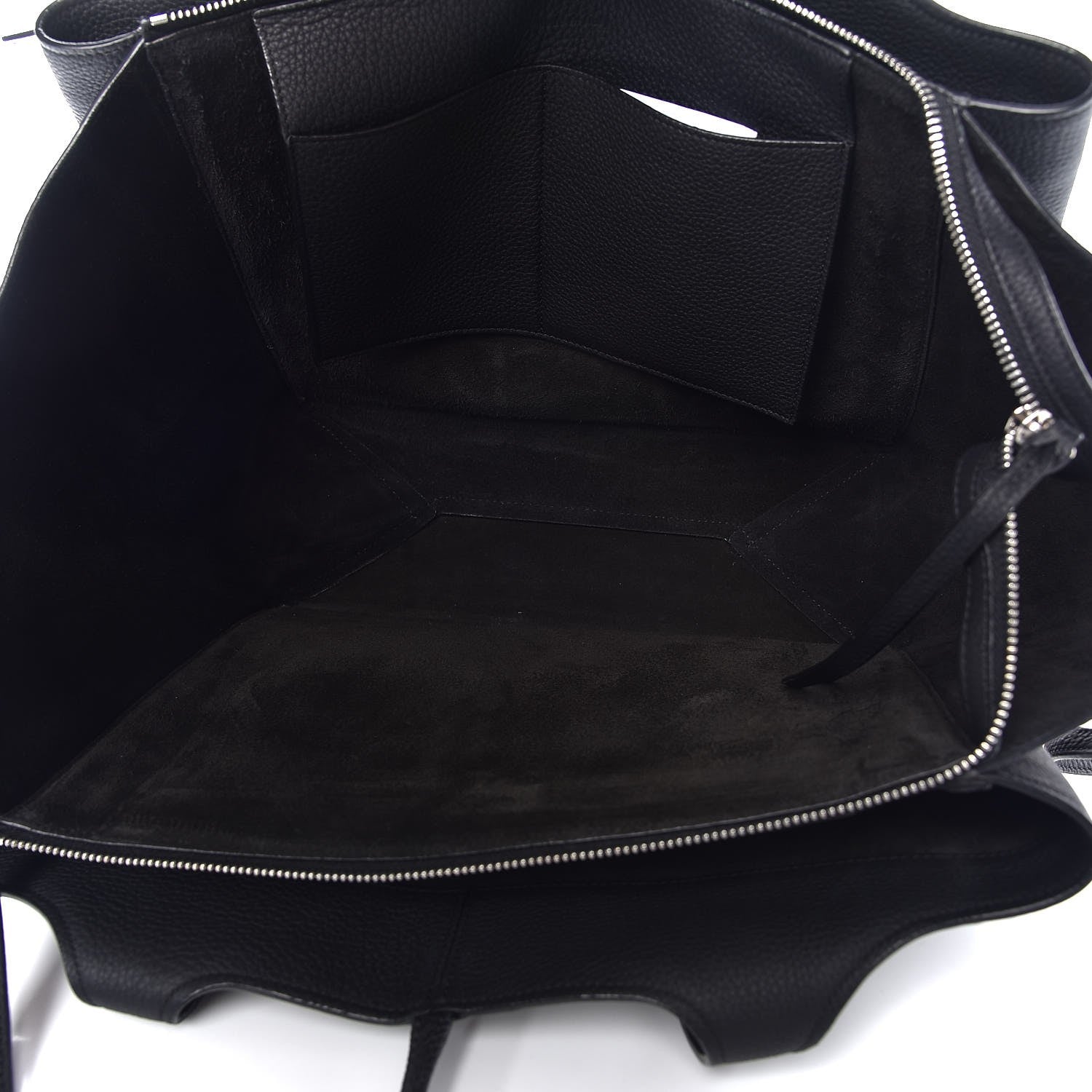 Celine Baby Grained Calfskin Medium Tri-Fold Bag Black 6 of 13