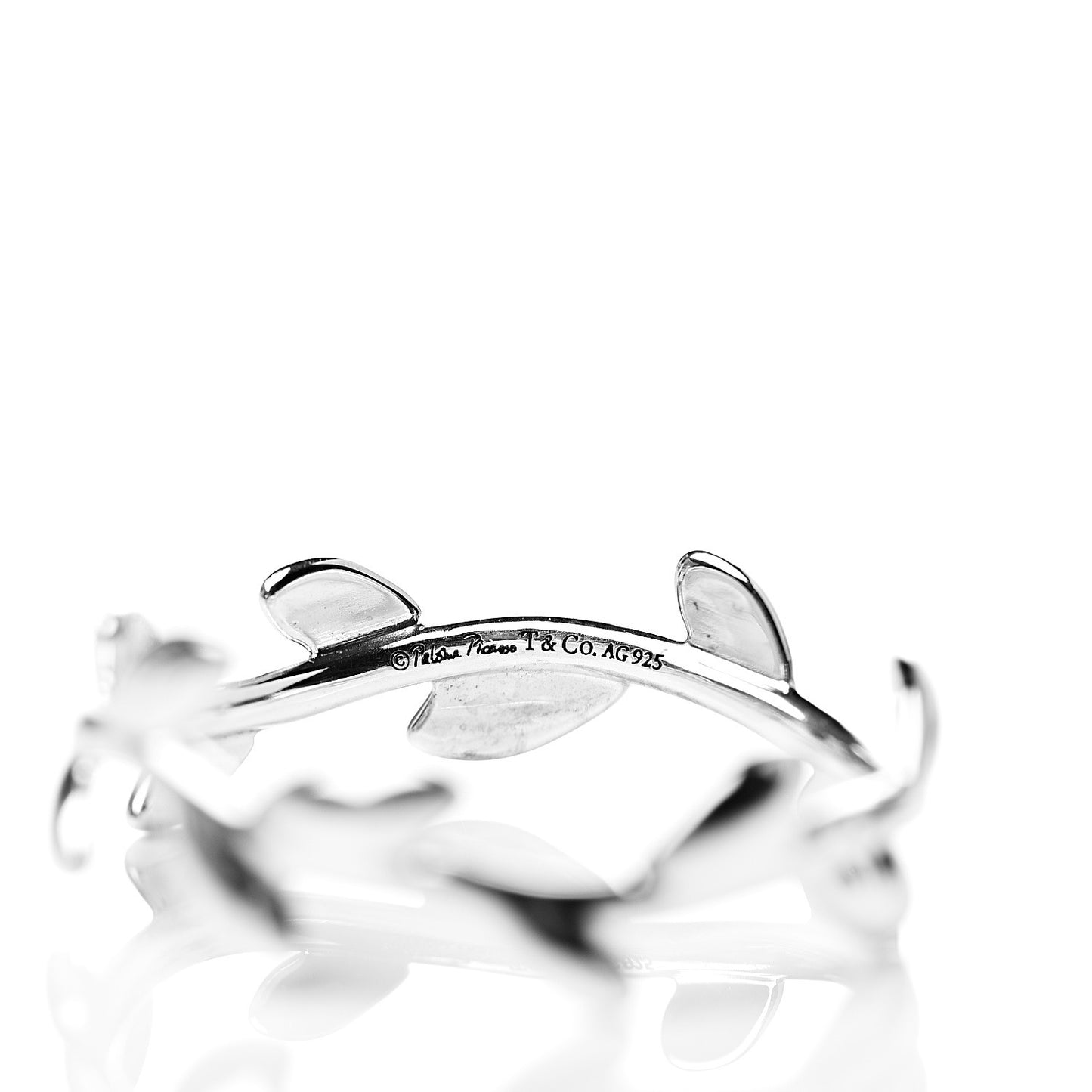 Sterling Silver Paloma Picasso Narrow Olive Leaf Band Ring 52 6