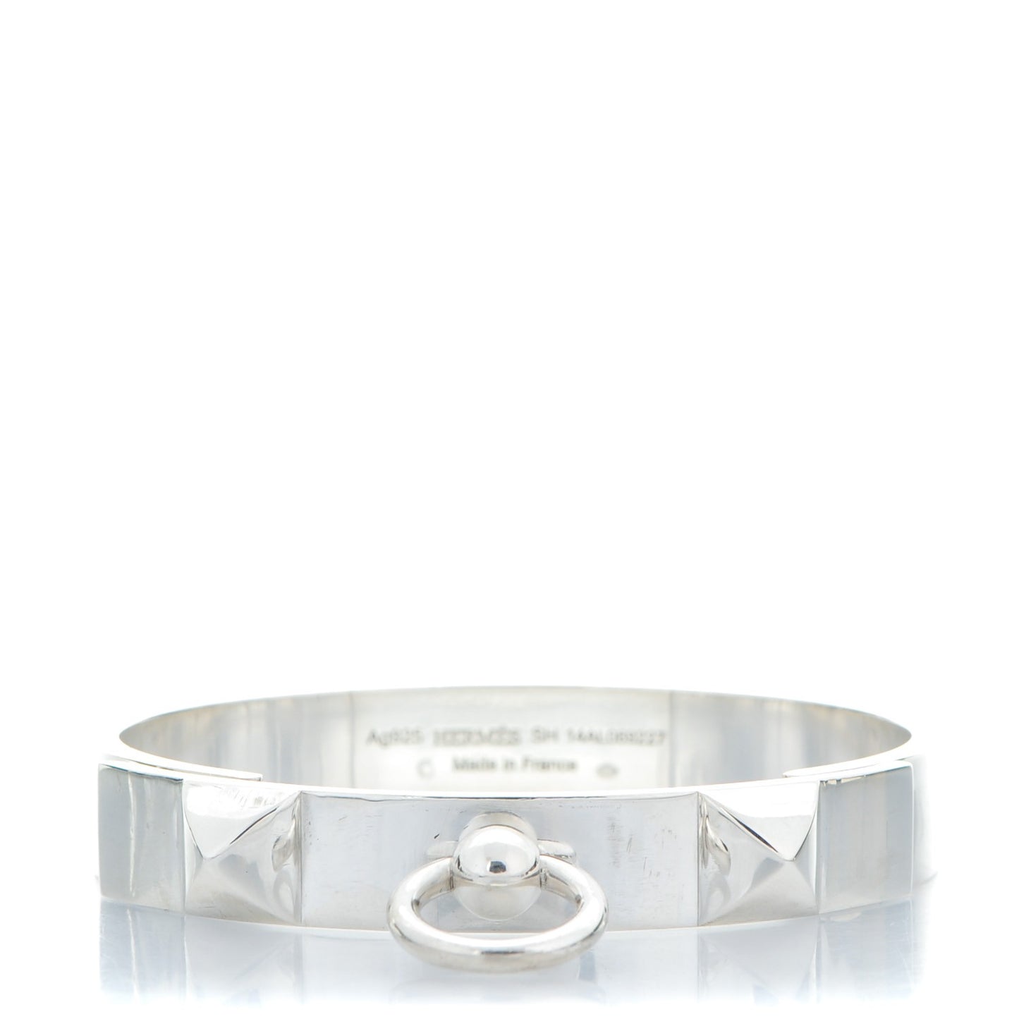 Sterling Silver PM Collier De Chien Bracelet SH