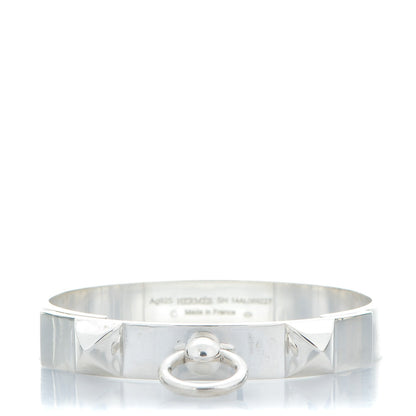 Hermes Sterling Silver PM Collier De Chien Bracelet SH 1 of 5