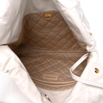 Chanel Calfskin Quilted Small Chanel 22 White 6 of 14