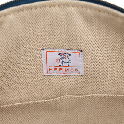 Hermes Canvas Large Bride-A-Brac Cabriole Case Bleu Nattier 6 of 7