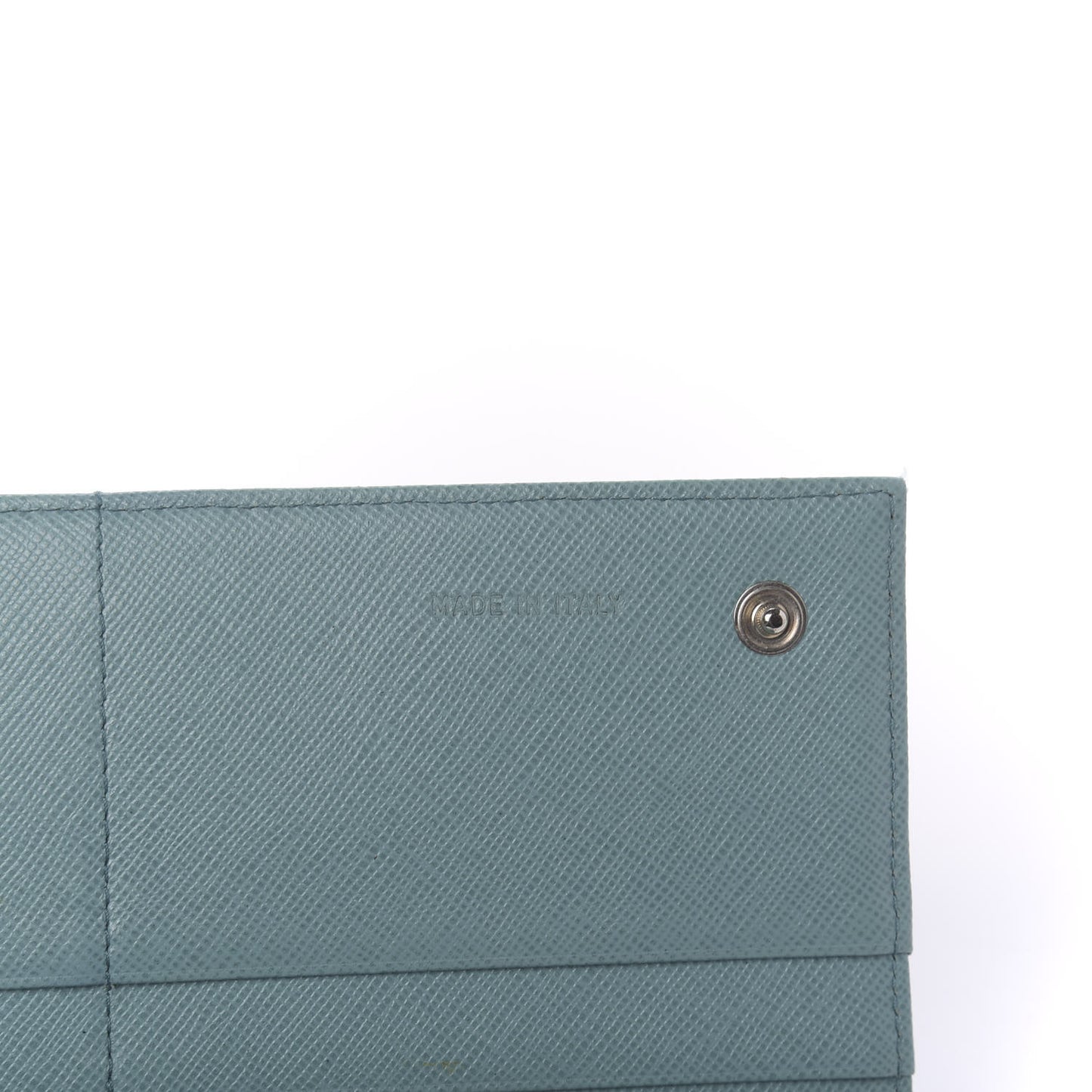 Tessuto Nylon Continental Flap Wallet Turchese