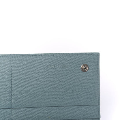 Prada Tessuto Nylon Continental Flap Wallet Turchese 7 of 14
