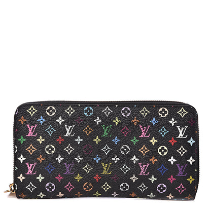 Louis Vuitton Monogram Multicolor Zippy Wallet Black Grenade 1 of 14
