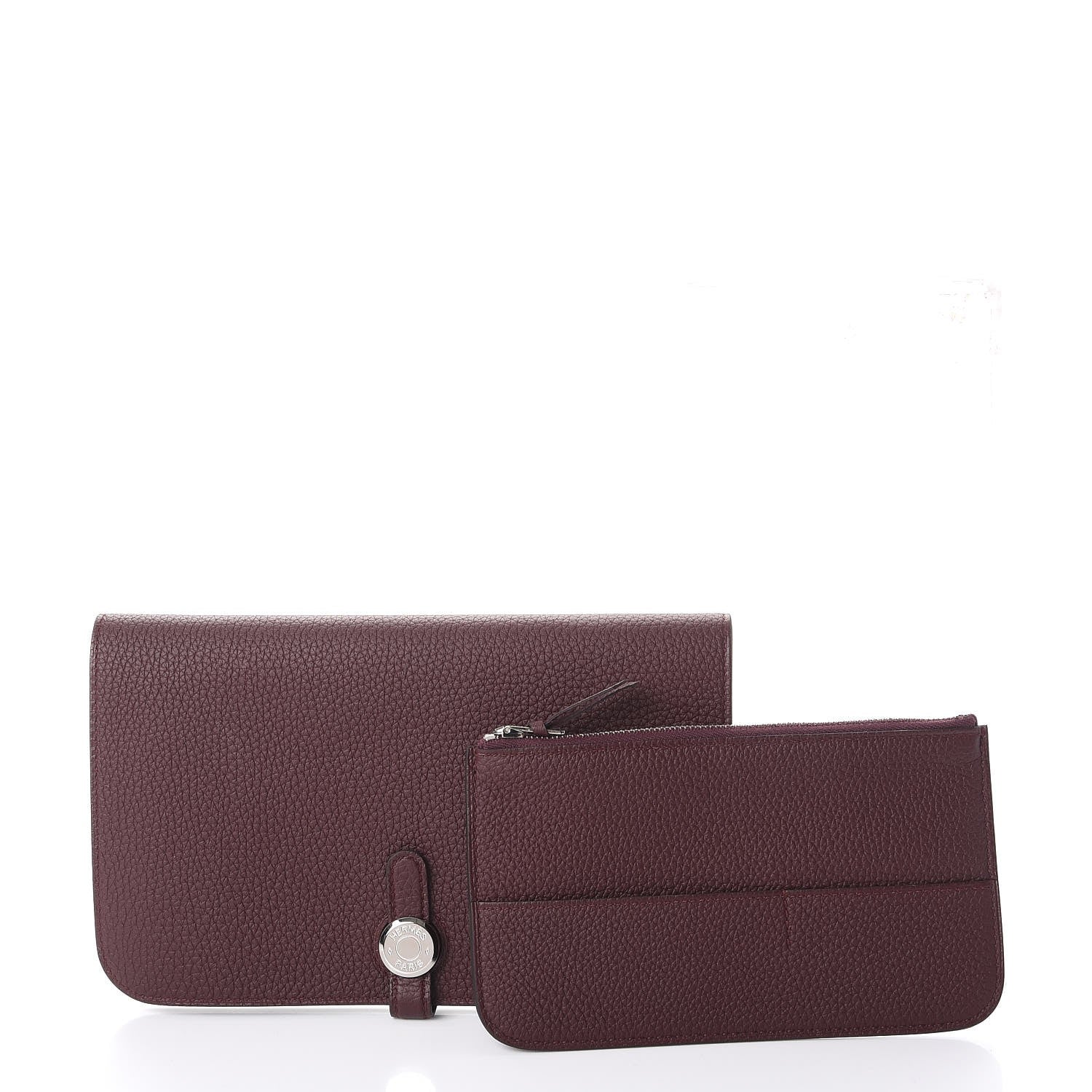 Hermes Togo Dogon Duo Wallet Bordeaux 3 of 12