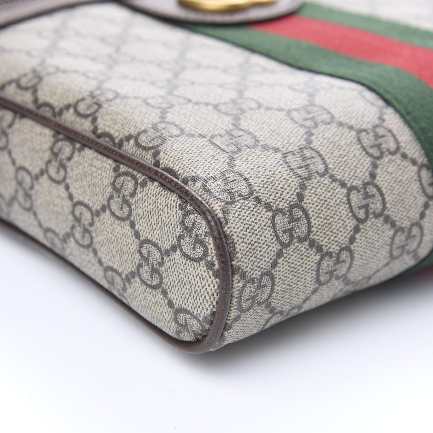 Gucci GG Supreme Monogram Web Small Ophidia Messenger Bag Brown 7 of 9