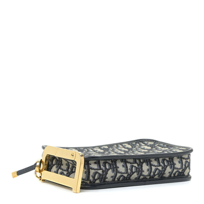 Christian Dior Oblique Diorquake Clutch Blue 5 of 13