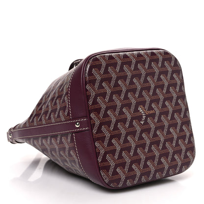 Goyard Goyardine Petit Flot Bucket Bag PM Burgundy 4 of 10