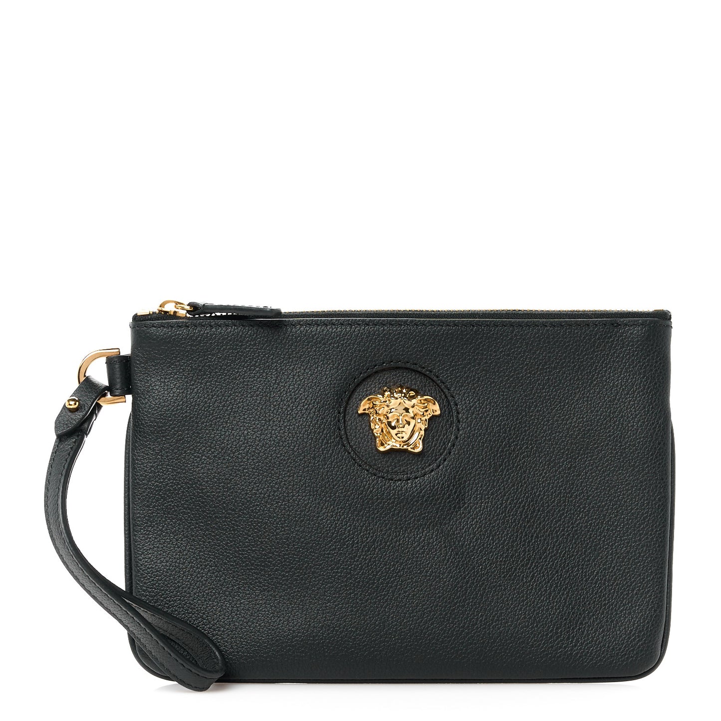 Grained Calfskin La Medusa Pouch Black