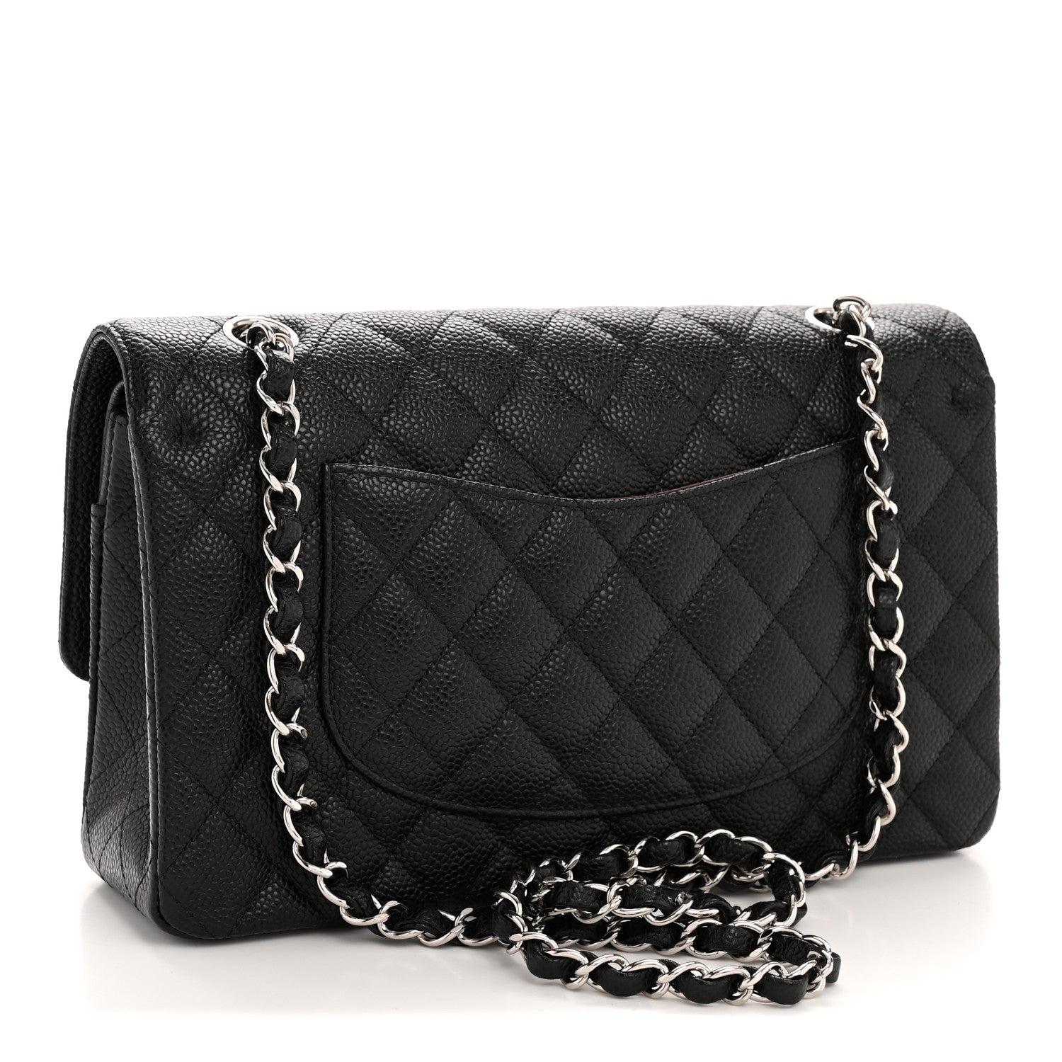 Chanel Caviar Quilted Medium Double Flap Black 3 of 11