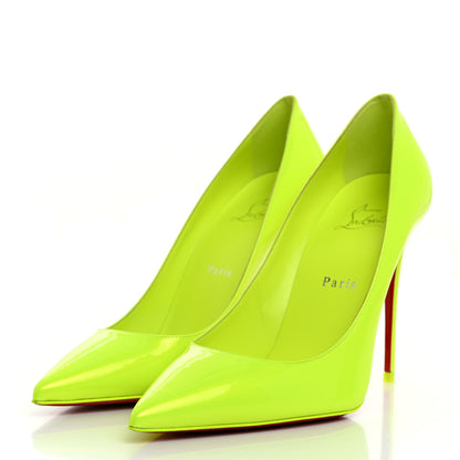 Christian Louboutin Patent Perle So Kate 100 Pumps 39.5 Fluo Yellow 3 of 8
