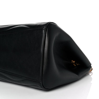 Louis Vuitton Calfskin New Wave Chain Tote Black 9 of 10