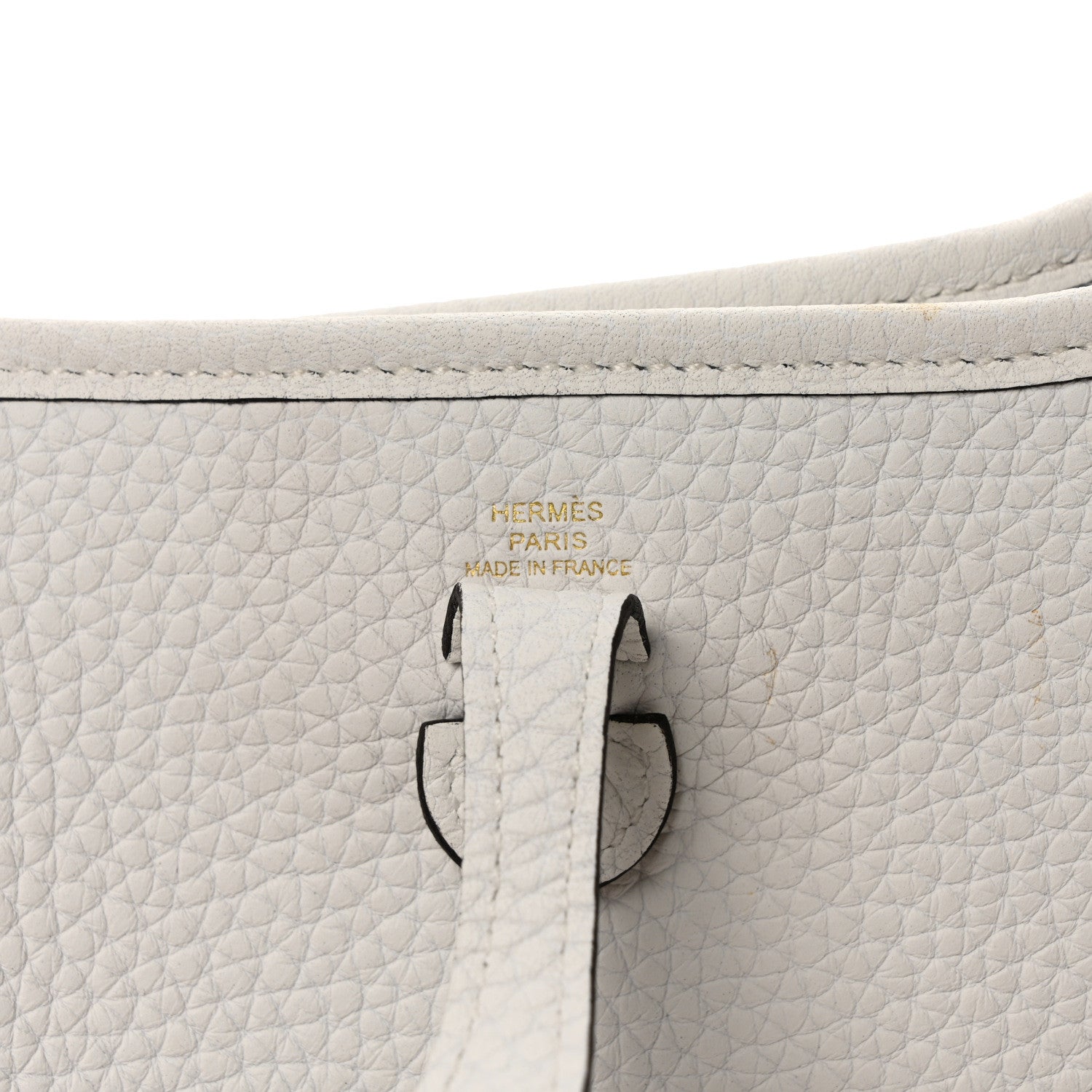 Hermes Taurillon Clemence Amazone Evelyne TPM New White 6 of 9