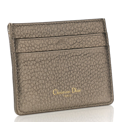 Christian Dior Metallic Grained Calfskin Cannage Diorama Card Holder Gold 3 of 11