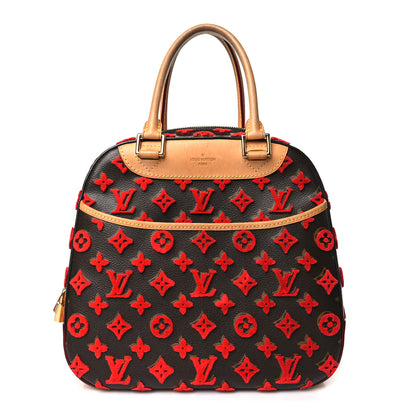 Louis Vuitton Monogram Tuffetage Deauville Cube Red 1 of 11
