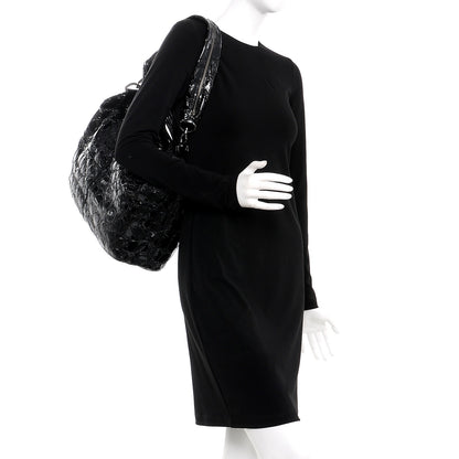 Givenchy Patent Crocodile Embossed Medium Nightingale Black 2 of 11