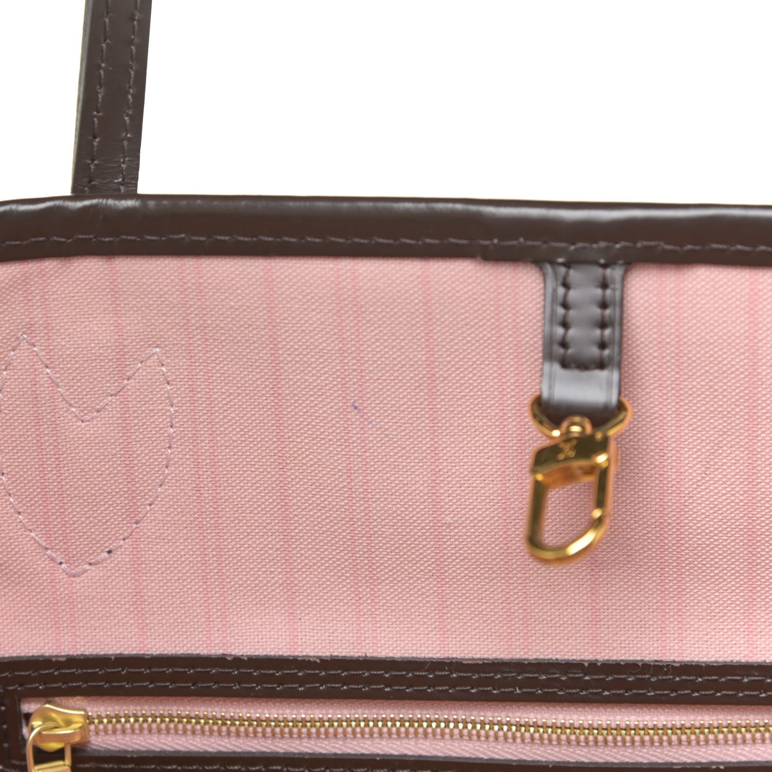 Louis Vuitton Damier Ebene Neo Neverfull MM Rose Ballerine 12 of 14