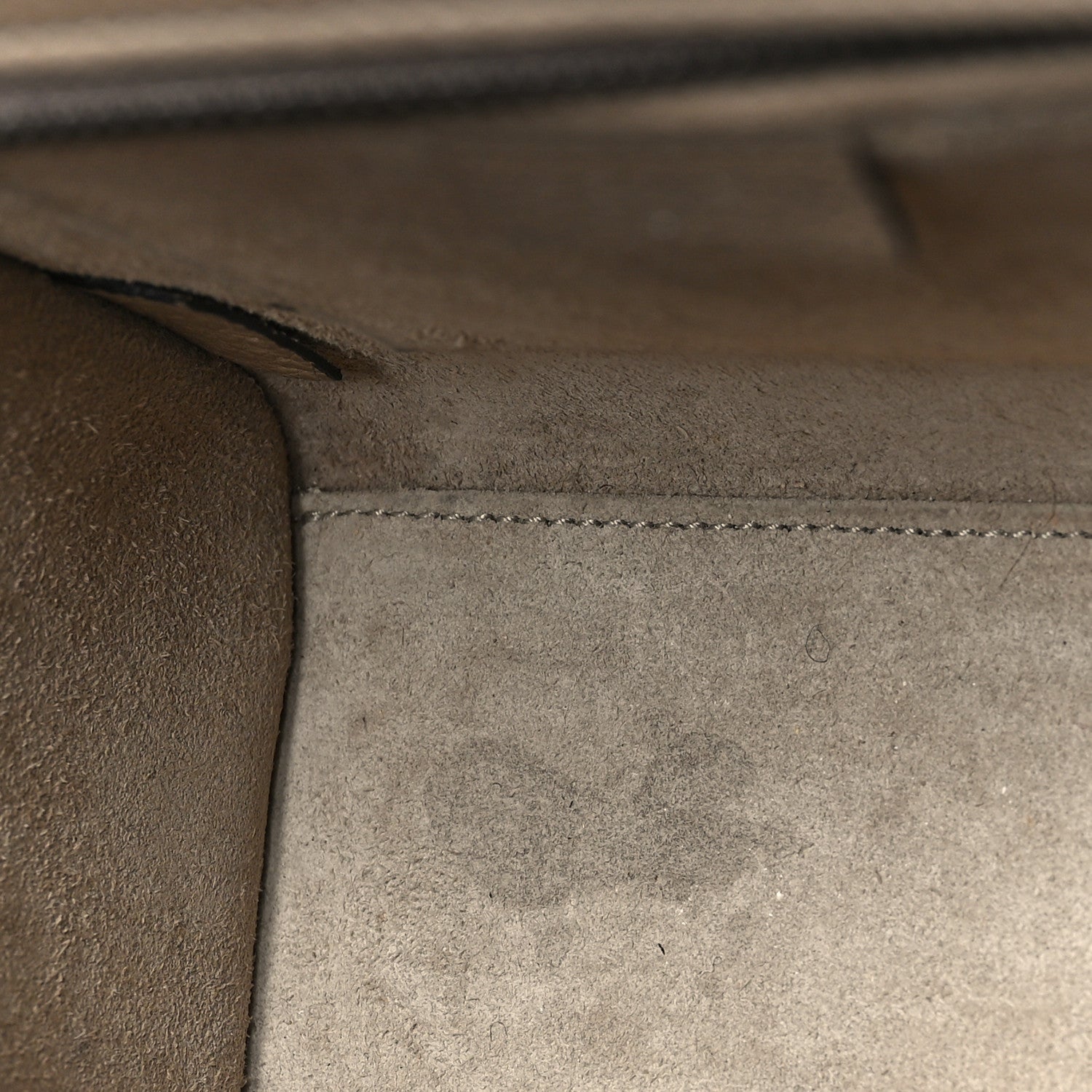 Celine Drummed Calfskin Nano Luggage Dune 12 of 12