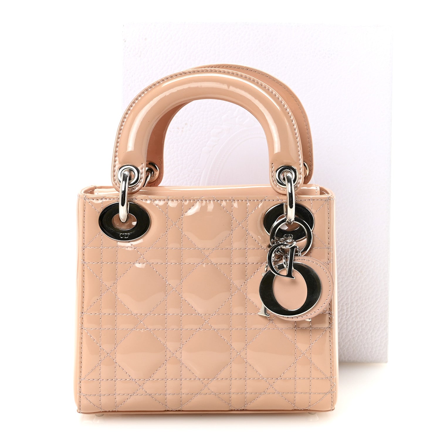Christian Dior Patent Cannage Mini Lady Dior Rose Clair 10 of 10