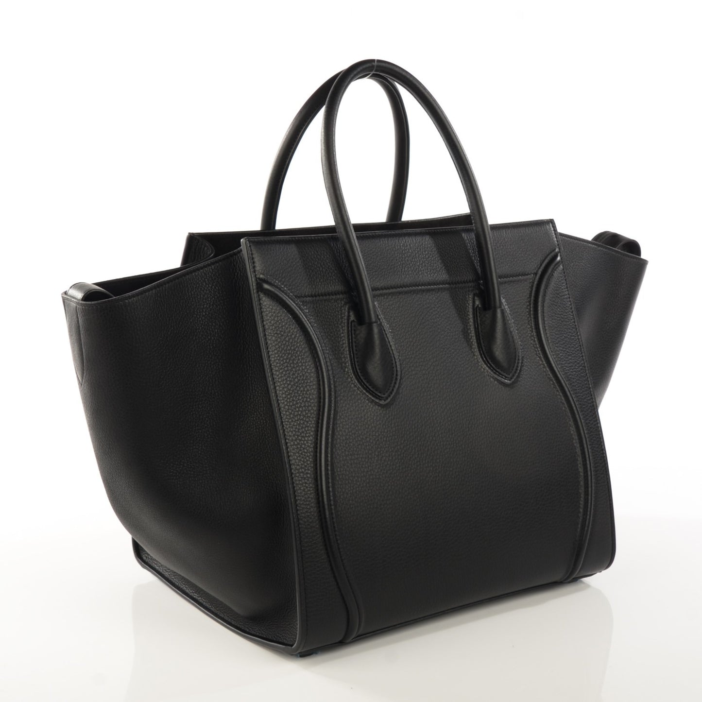Supple Calfskin Medium Phantom Luggage Black