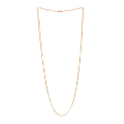 Cartier 18K Pink Yellow White Gold Three Chain Necklace 3 of 5