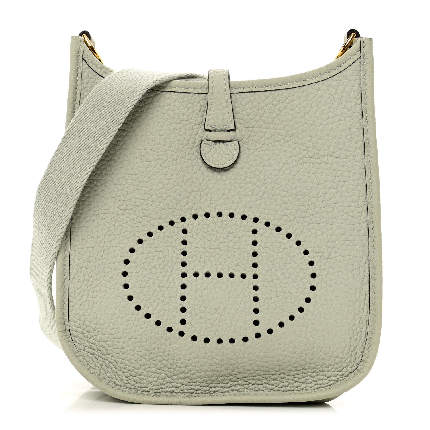 Hermes Taurillon Clemence Amazone Evelyne TPM Gris Neve 1 of 9