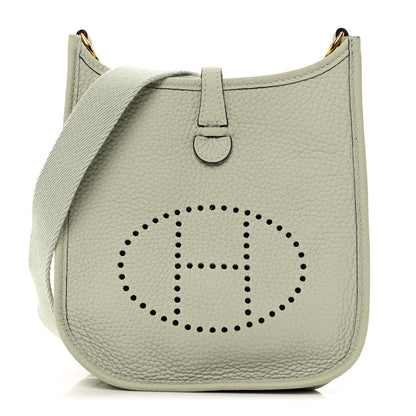 Hermes Taurillon Clemence Amazone Evelyne TPM Gris Neve 1 of 9