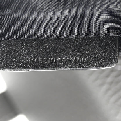 Burberry Calfskin Logo Embossed Backpack Charcoal Grey 6 of 10